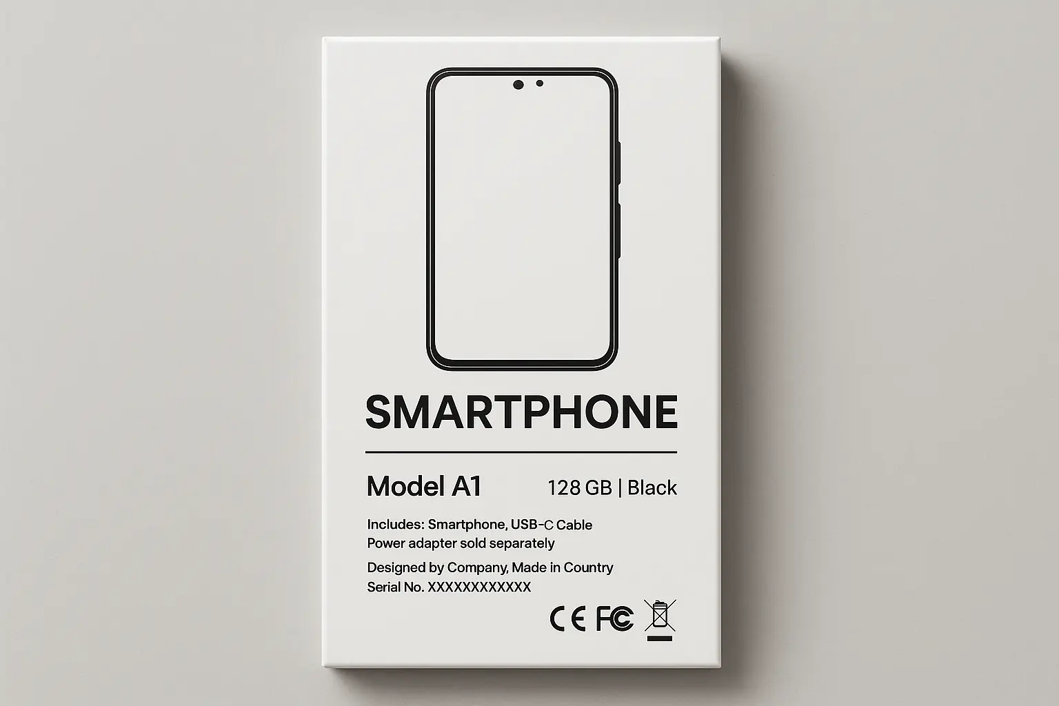 Google Pixel original packaging with model information