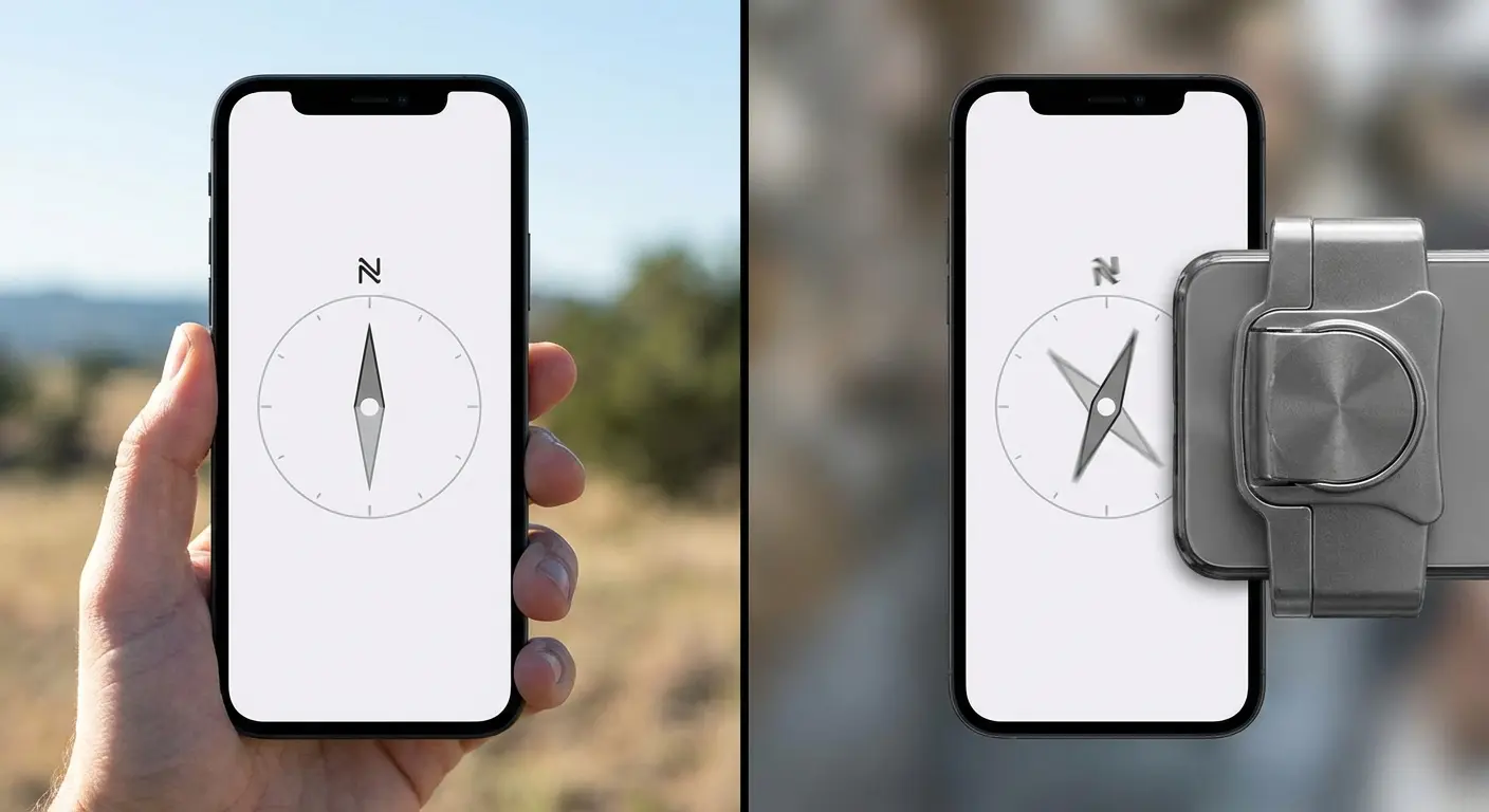 Magnetic field strength diagram for phone accessories