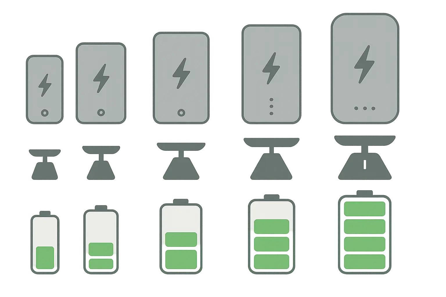 Power bank performance comparison showing real-world usage scenarios