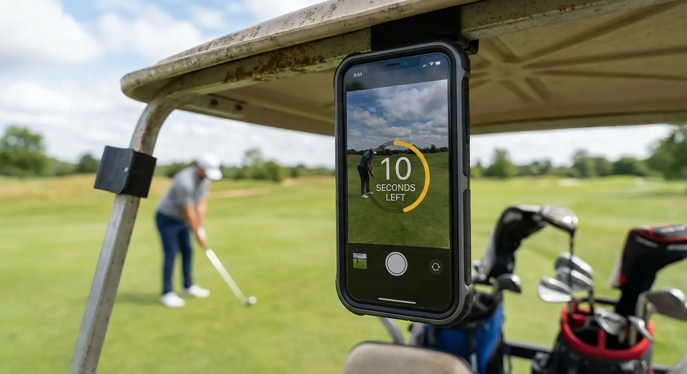 iPhone mounted on a gym machine using Rokform MAGMAX technology