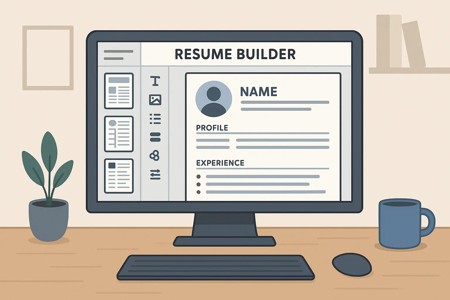 Resume Builder IQ platform interface