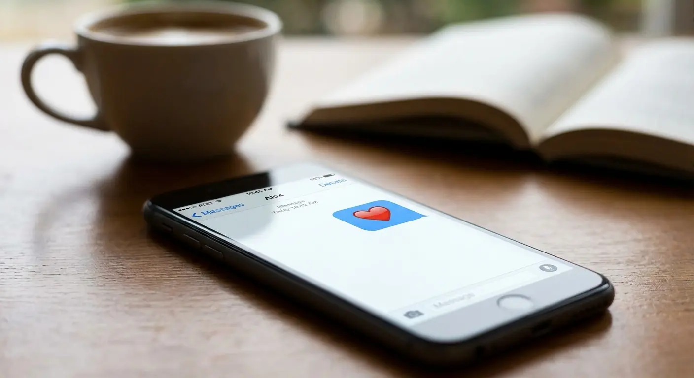 Smartphone displaying text messages from an aunt