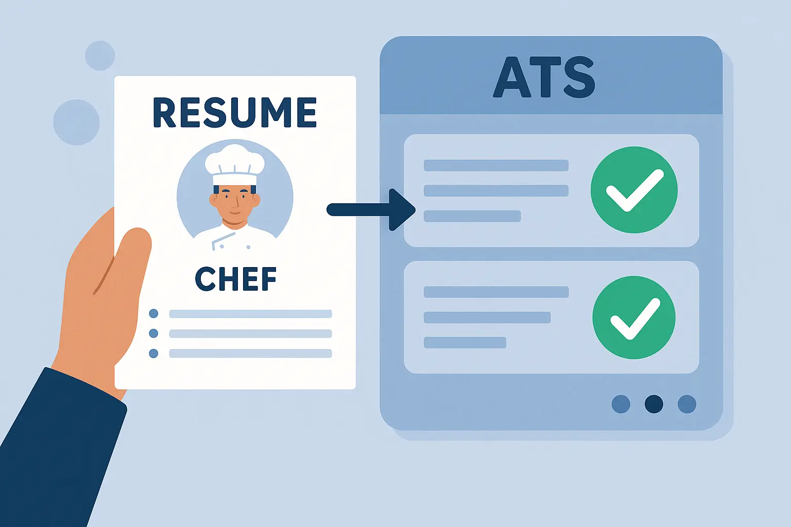 Professional chef resume template layout