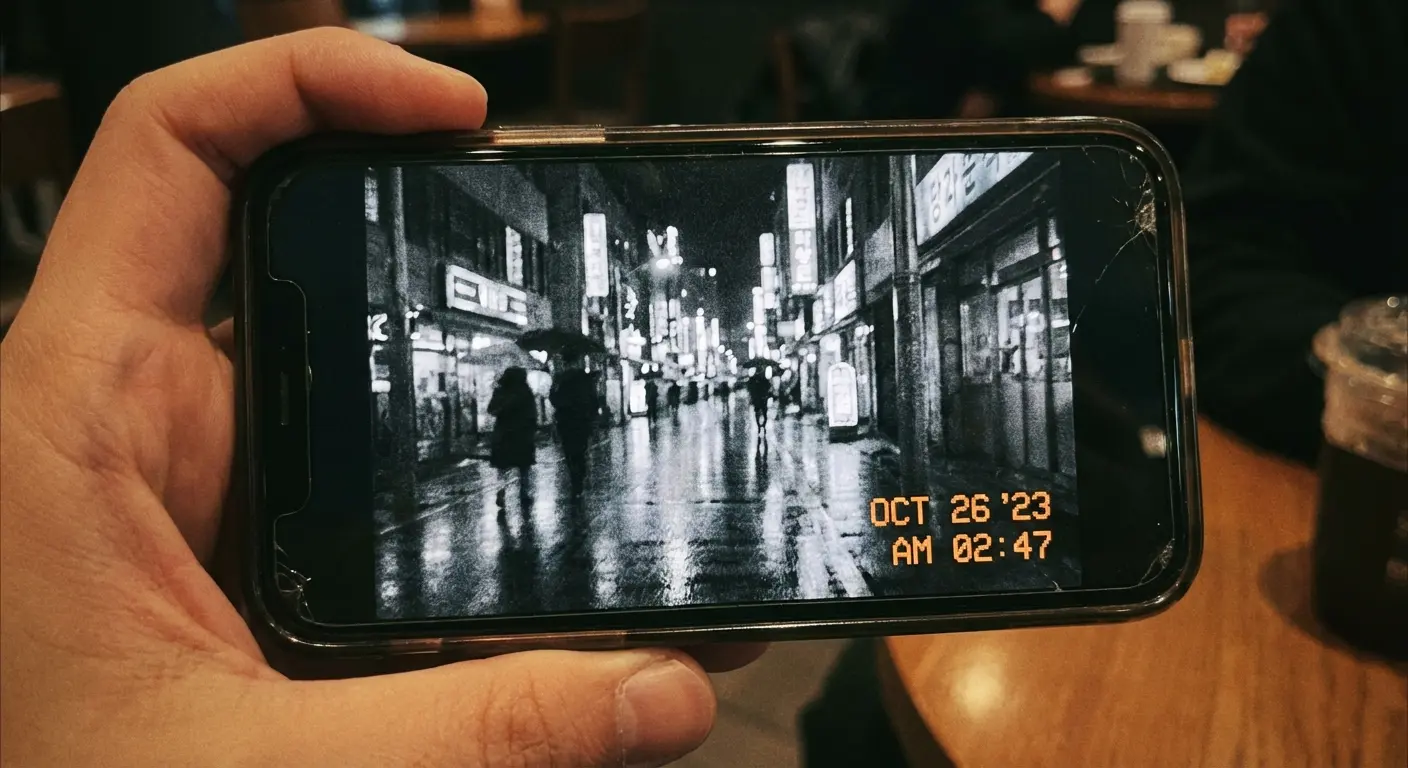 Dazz Cam interface mimicking a retro film camera