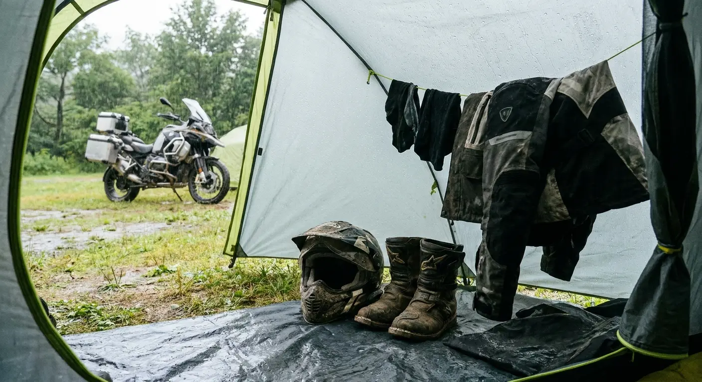 Marmot Tungsten tent in windy conditions