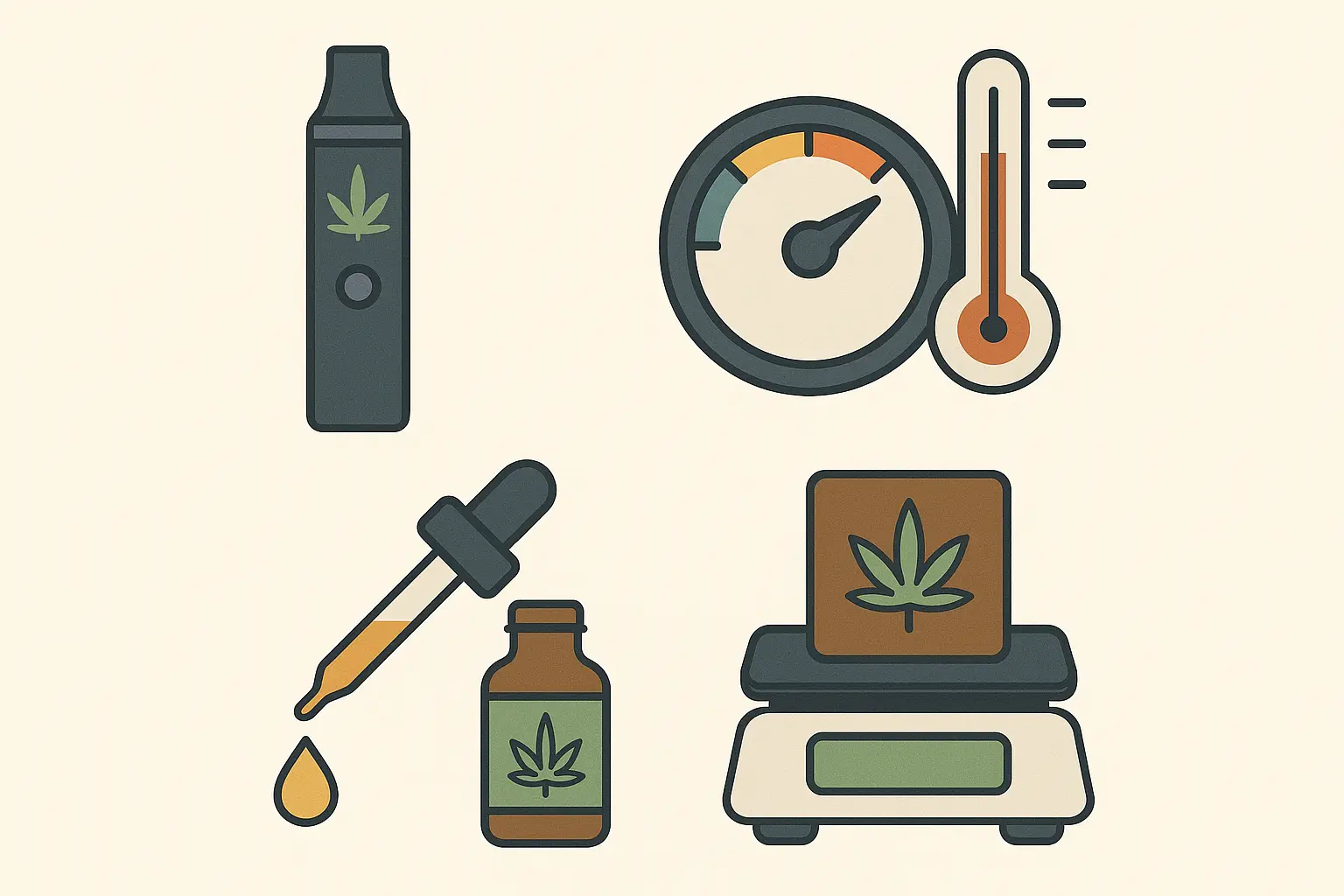 Cannabis consumption methods comparison chart