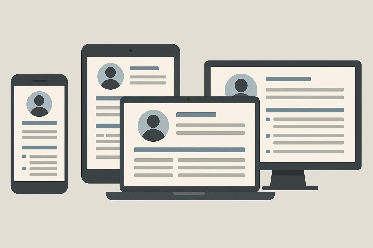 Mobile-responsive resume template