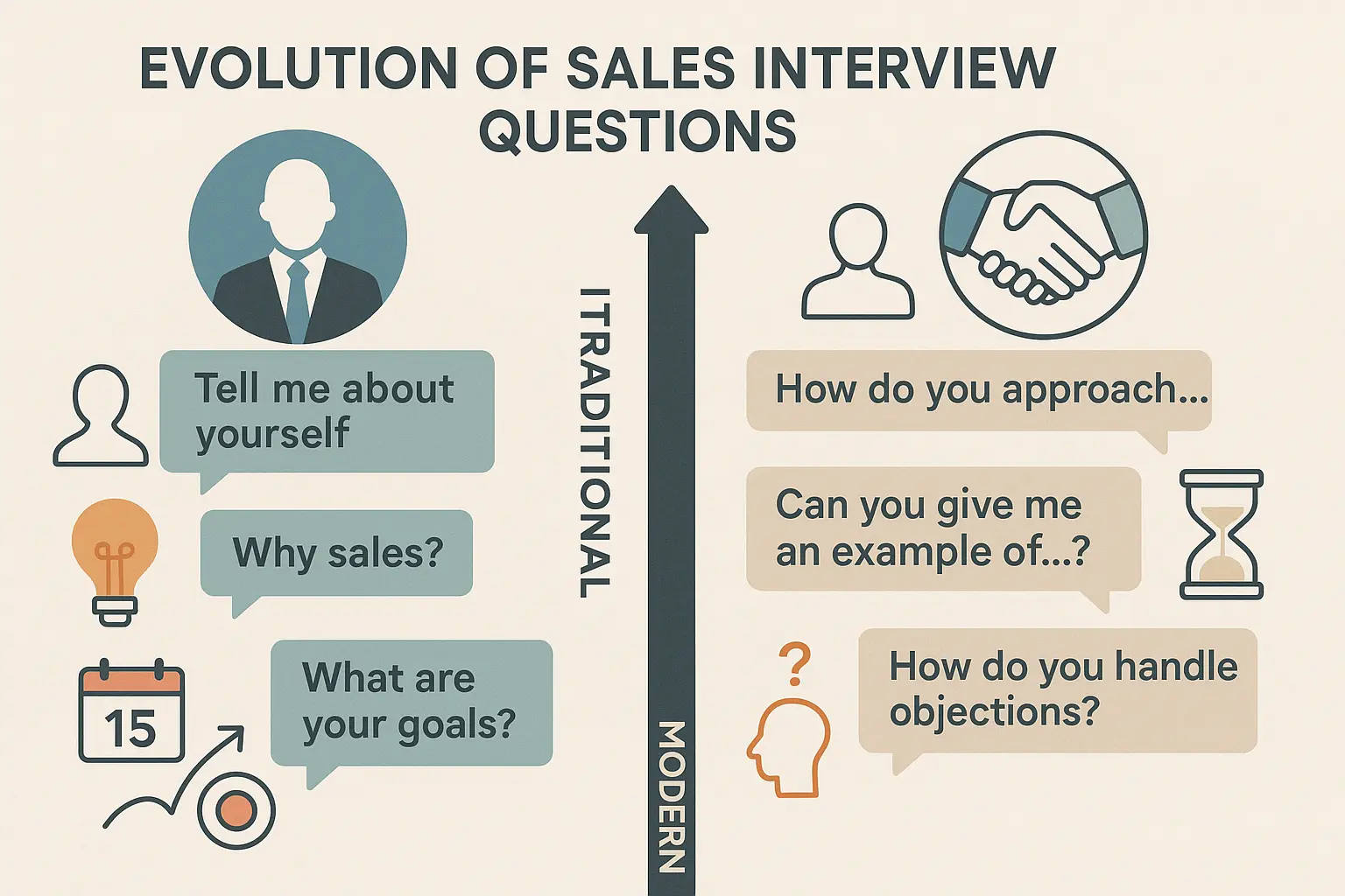 Evolution of sales interview questions
