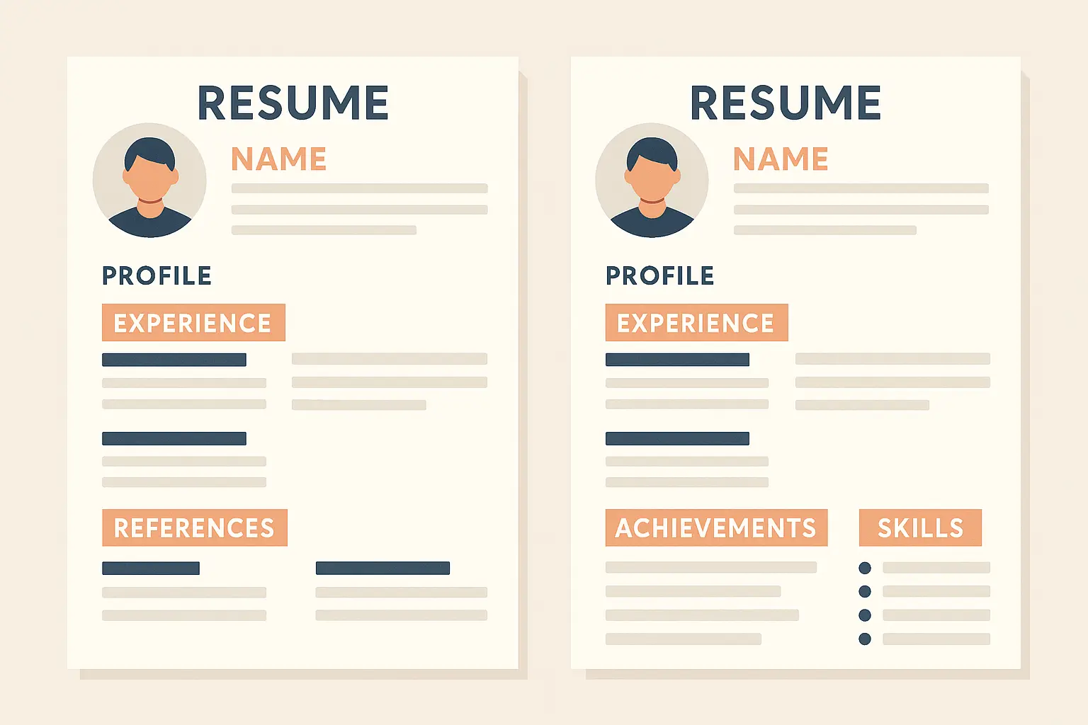 Resume space optimization comparison