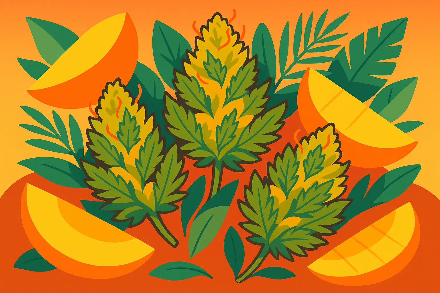 Mango Haze strain cannabis buds