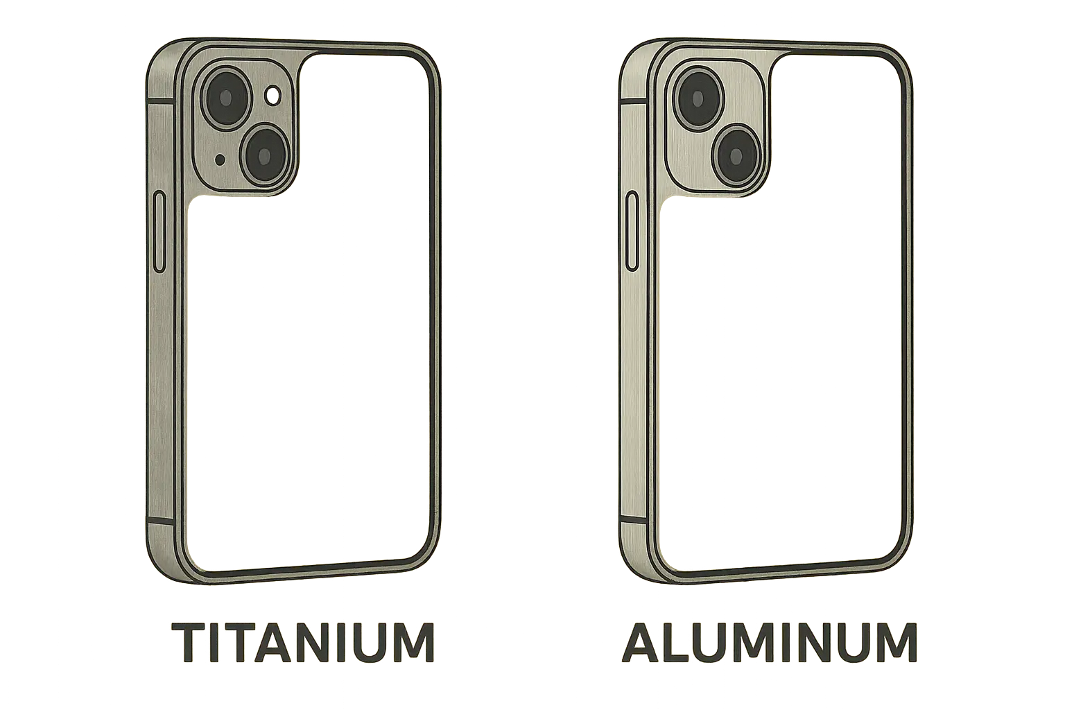 Titanium vs aluminum iPhone construction comparison