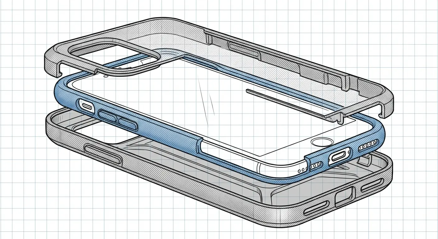 Rokform military-grade case protection layers