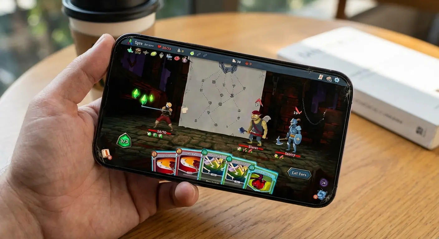 Slay the Spire deck building gameplay