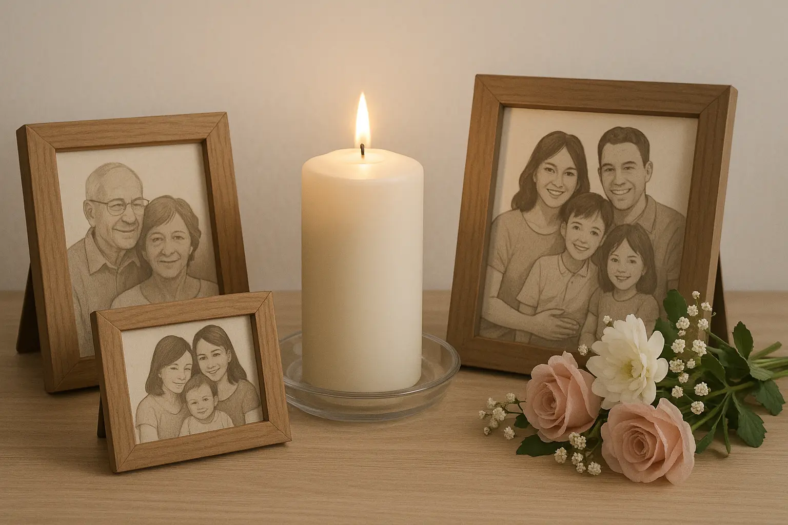 Family members honoring cousin's memory together