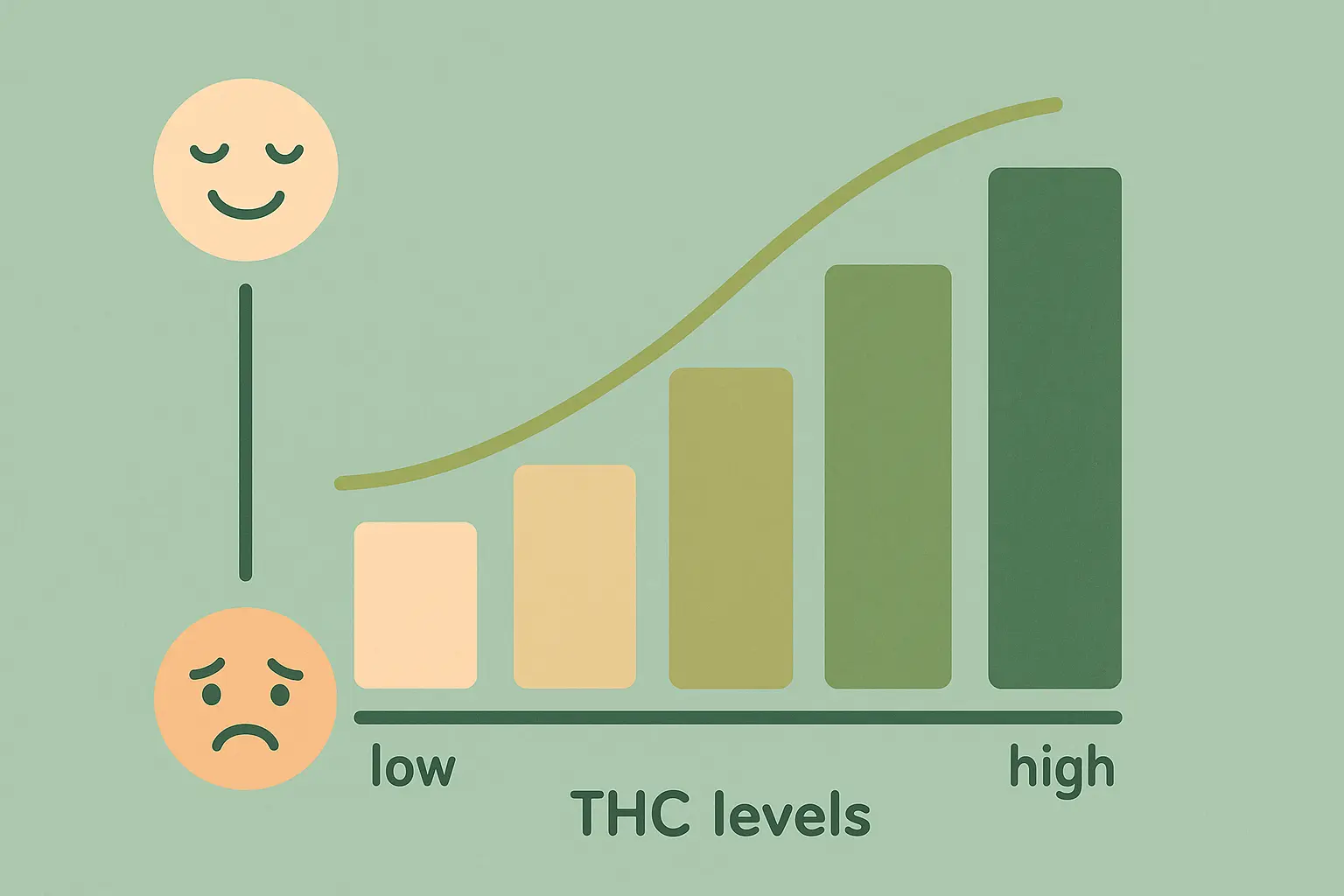 THC dosage curve for anxiety relief