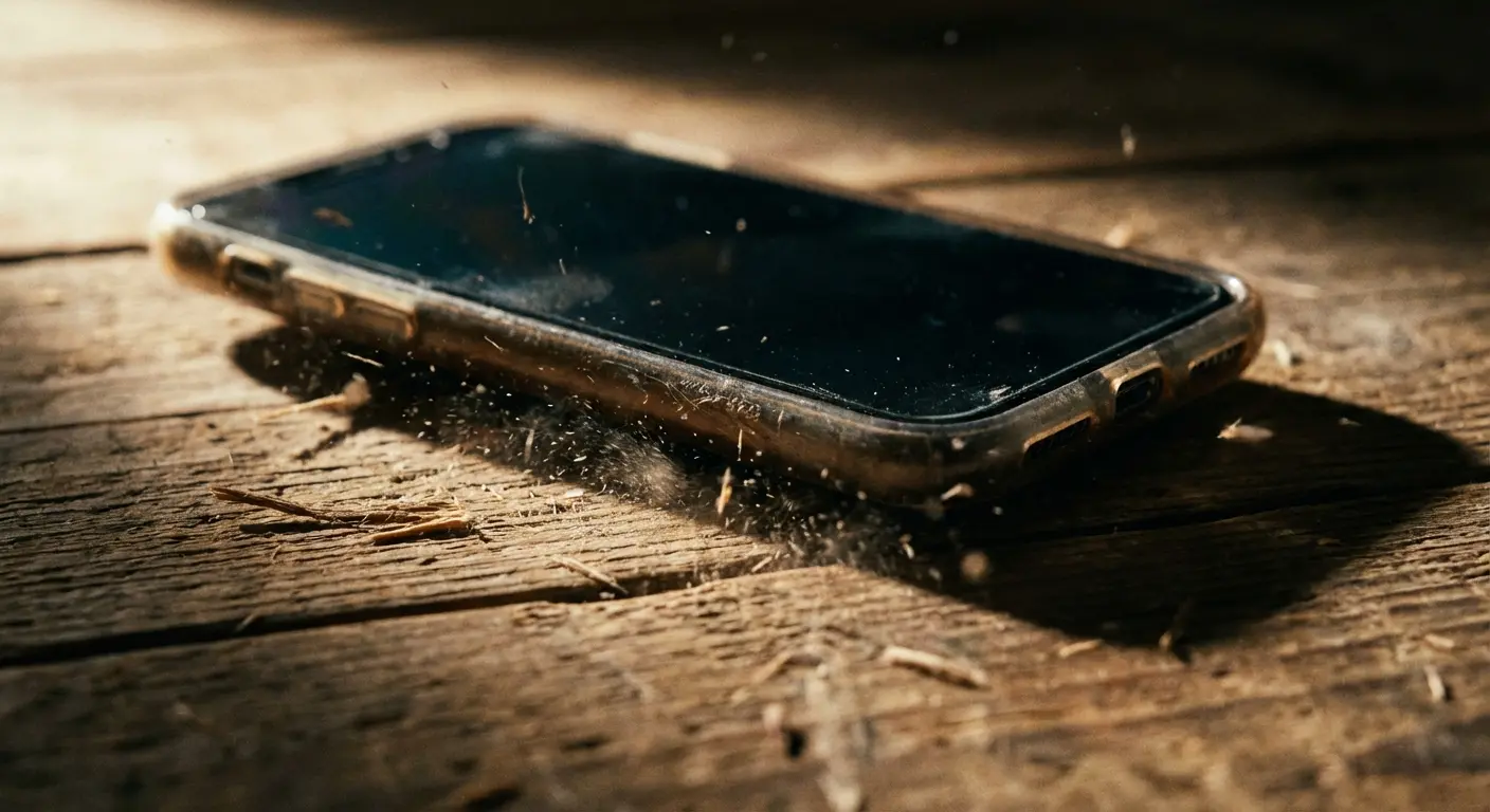 Phone showing everyday wear and tear