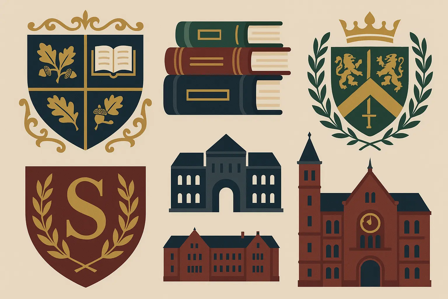 Collegiate and academic themed preppy wallpapers