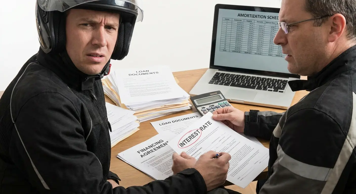 Insurance policy documents for motorcycle coverage