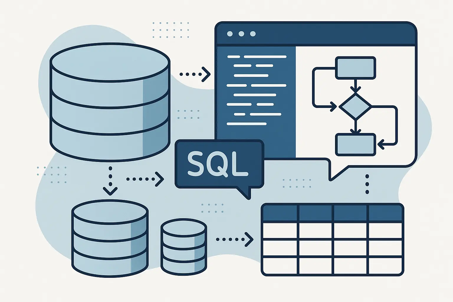 SQL database management visualization