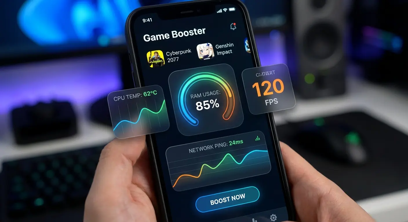 All-in-one game booster interface