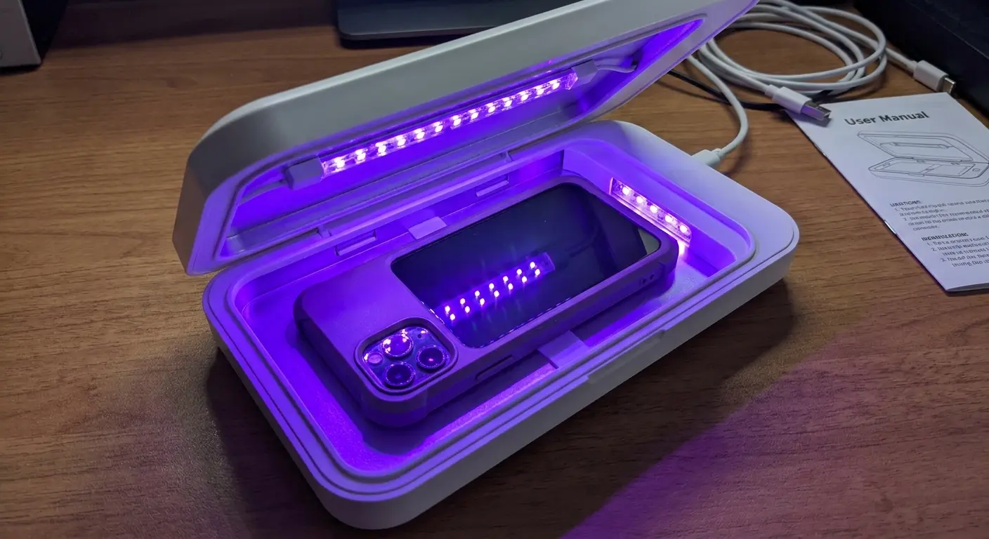 UV sanitizer limitations with phone case