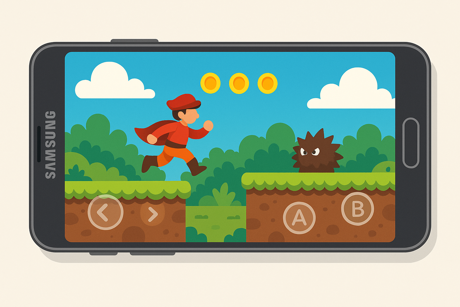 Gaming on Samsung large screen phones