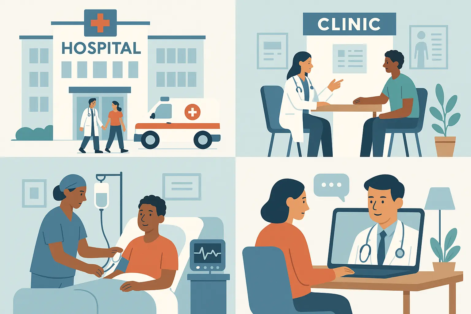 Different Healthcare Employment Settings