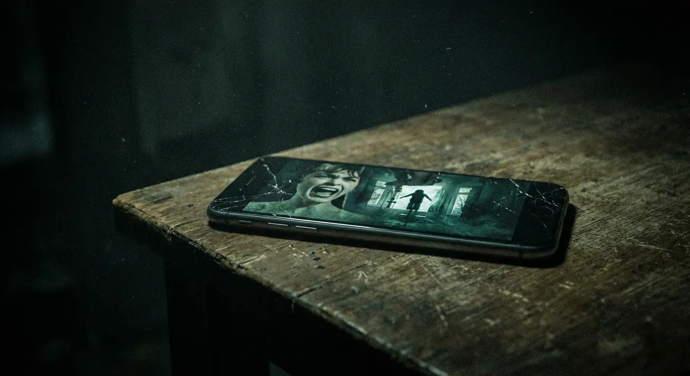 Midnight Pulp app interface showing horror and cult movie selections