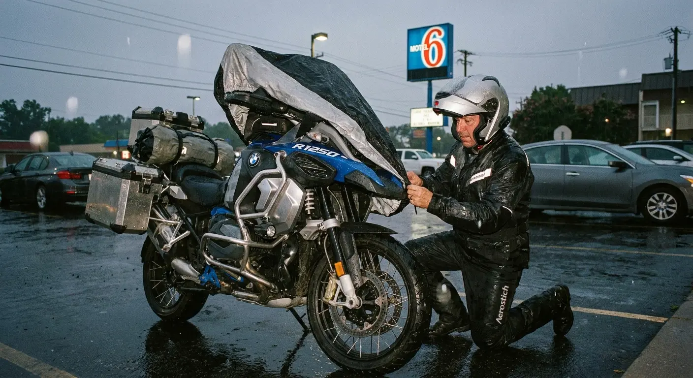 Neverland roll-up motorcycle cover
