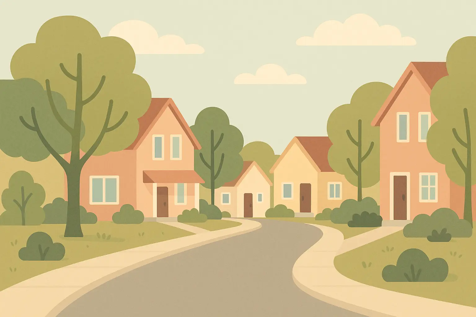 Neighbors helping each other in community