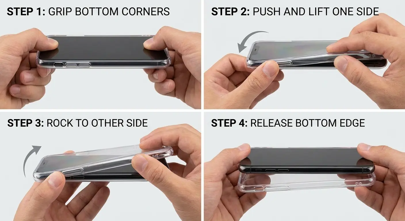 Proper technique to take off phone case