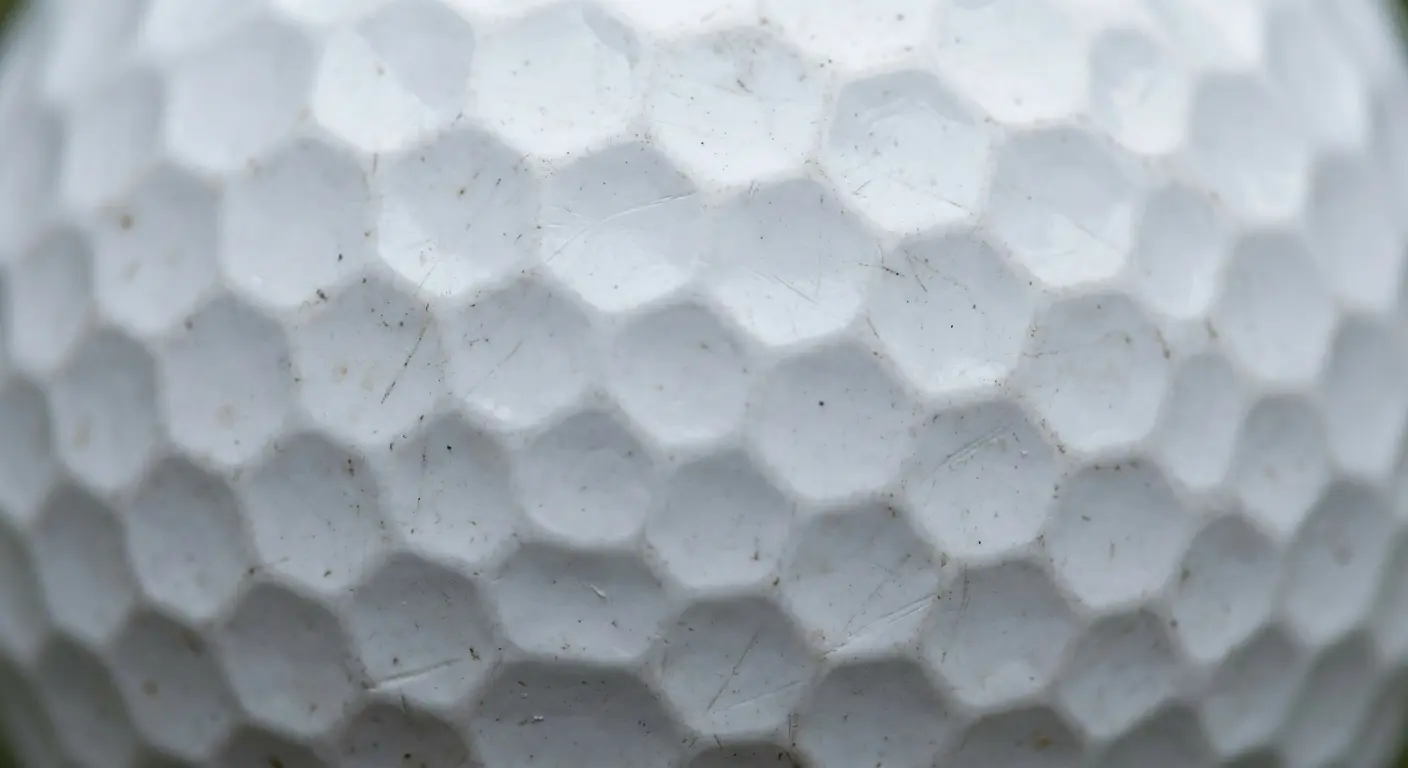 Aerodynamic dimple pattern on golf ball