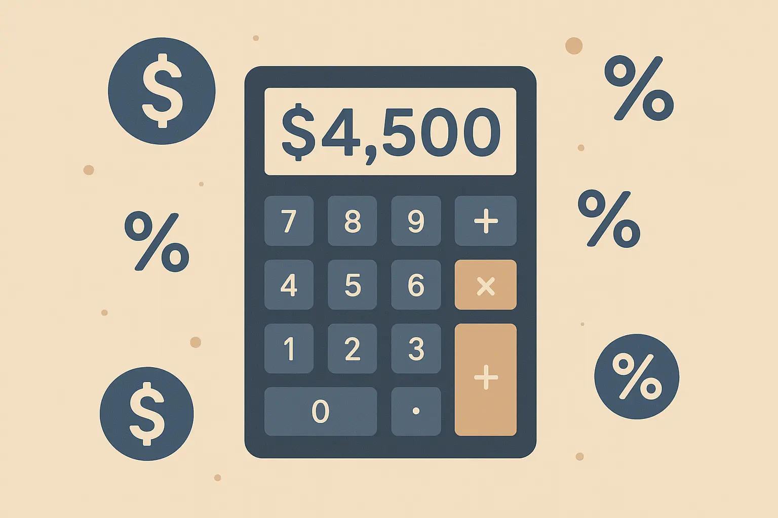 Salary increase calculator interface showing percentage calculations