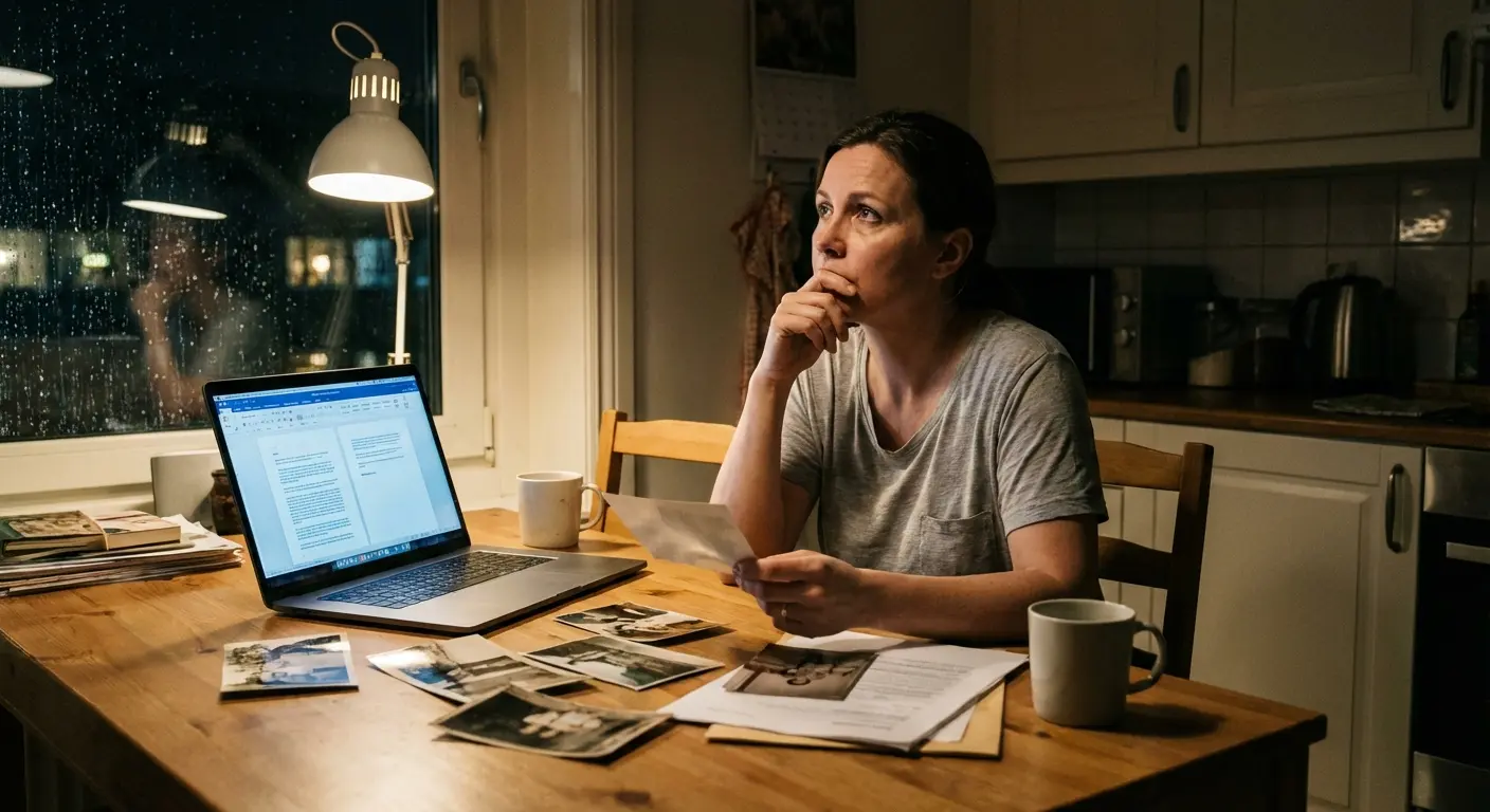 Writing process for a stepmother's eulogy