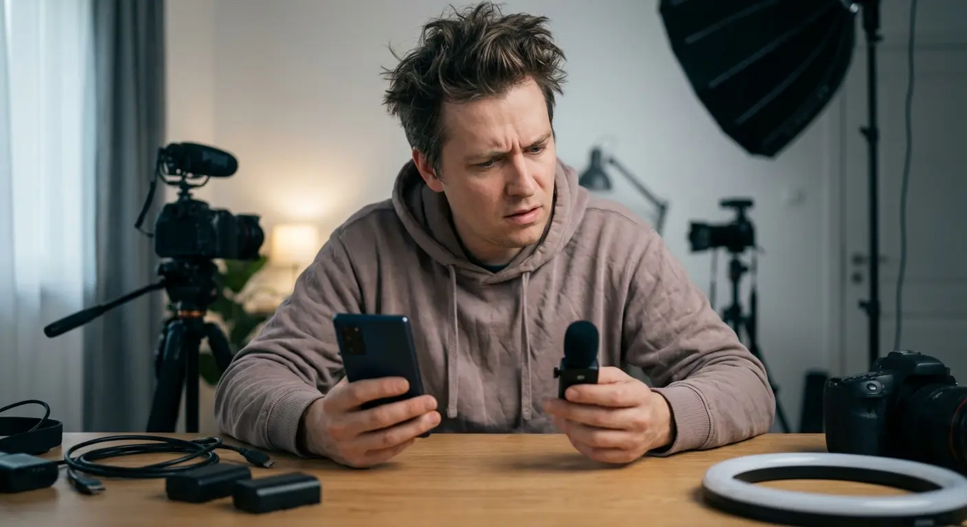 Android phone with bluetooth microphone setup