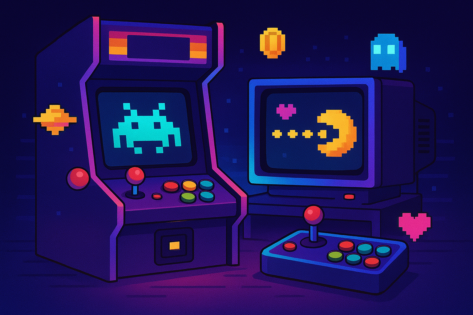 Gaming setup live wallpaper with RGB lighting effects