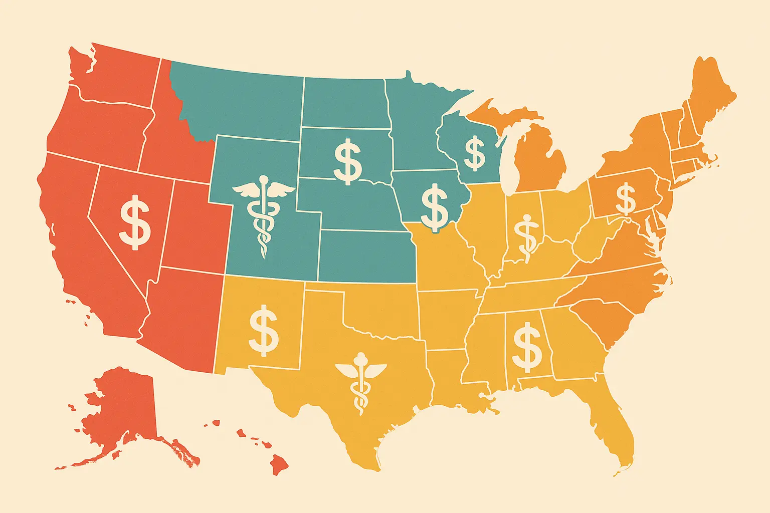 Geographic anesthesiologist salary differences by state