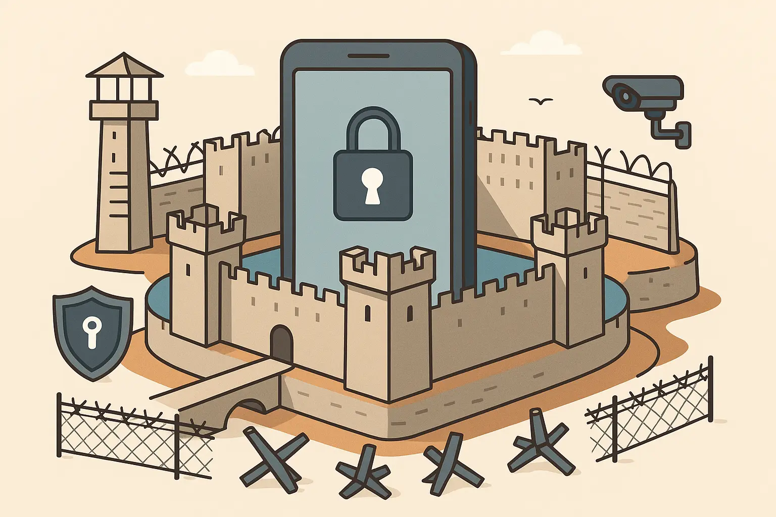 Phone security defense system layers