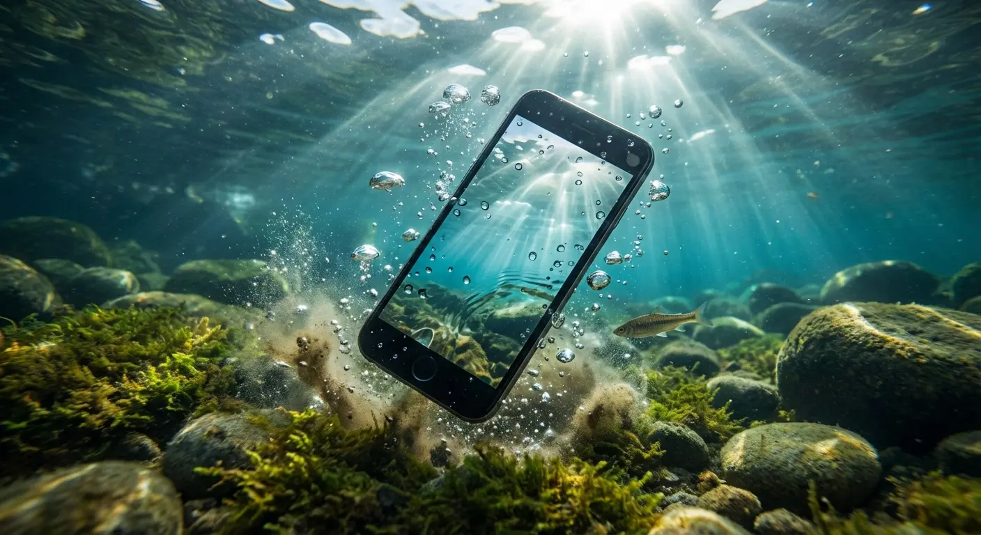 Water damaged smartphone components