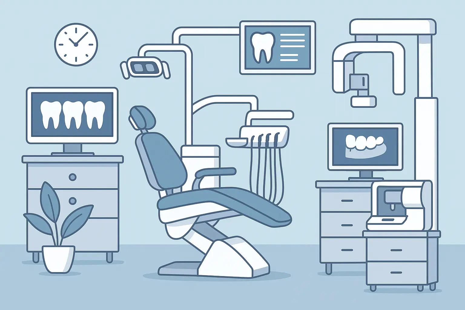 Technology-advanced dental assistant using digital equipment