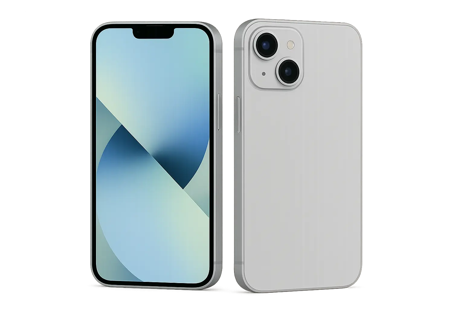 Standard iPhone models displaying mainstream features and capabilities