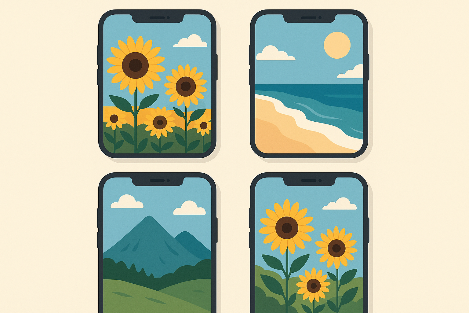 June phone wallpaper collection preview