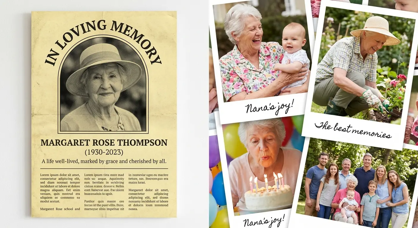 Writing a tribute for grandmother