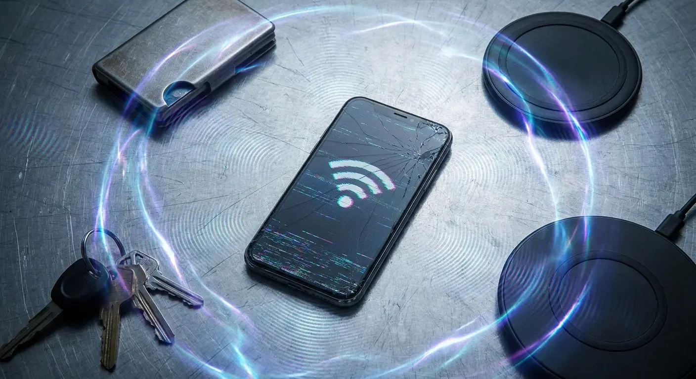 Phone signal interference from nearby objects