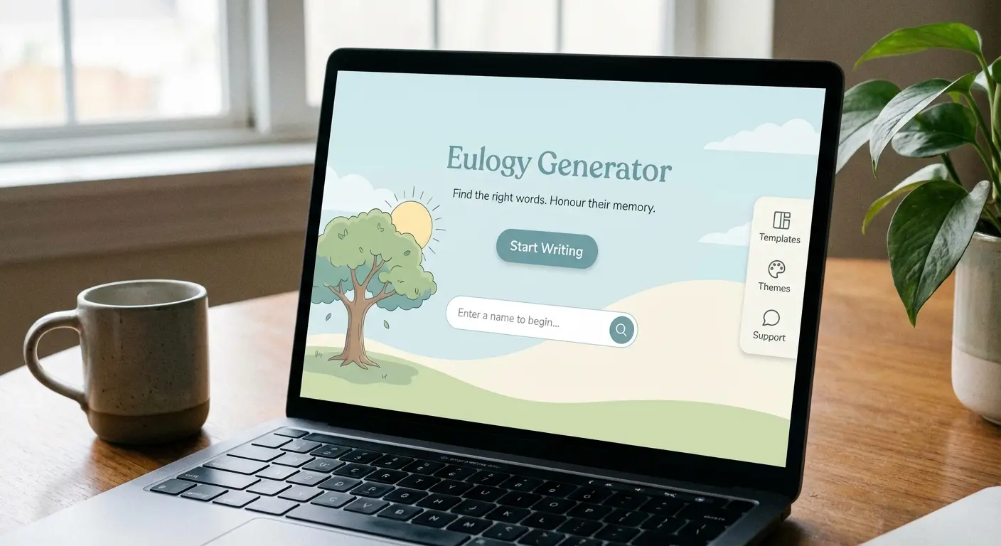 Using Eulogy Generator on a tablet device