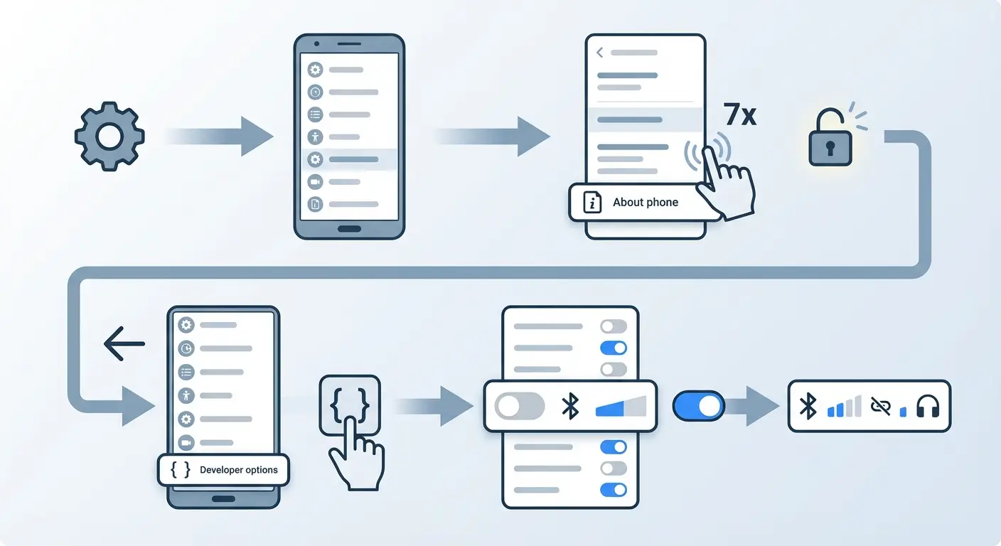 Samsung One UI developer options menu