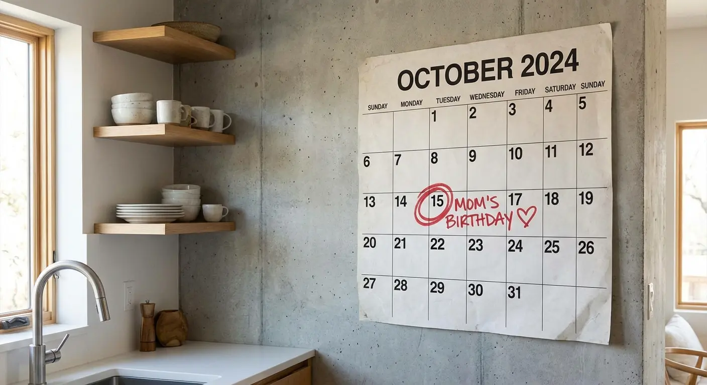 Calendar highlighting support timeline for grief