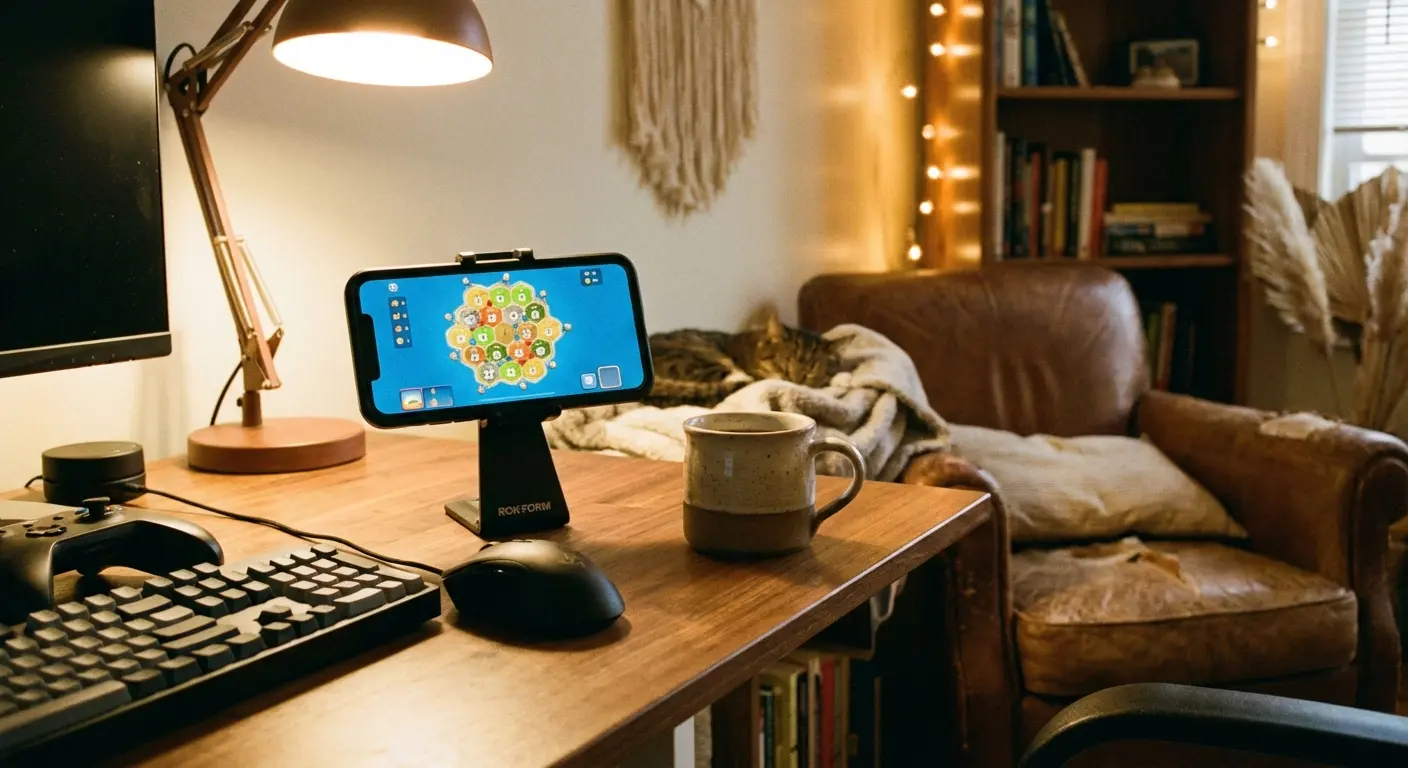 Mobile board gaming setup