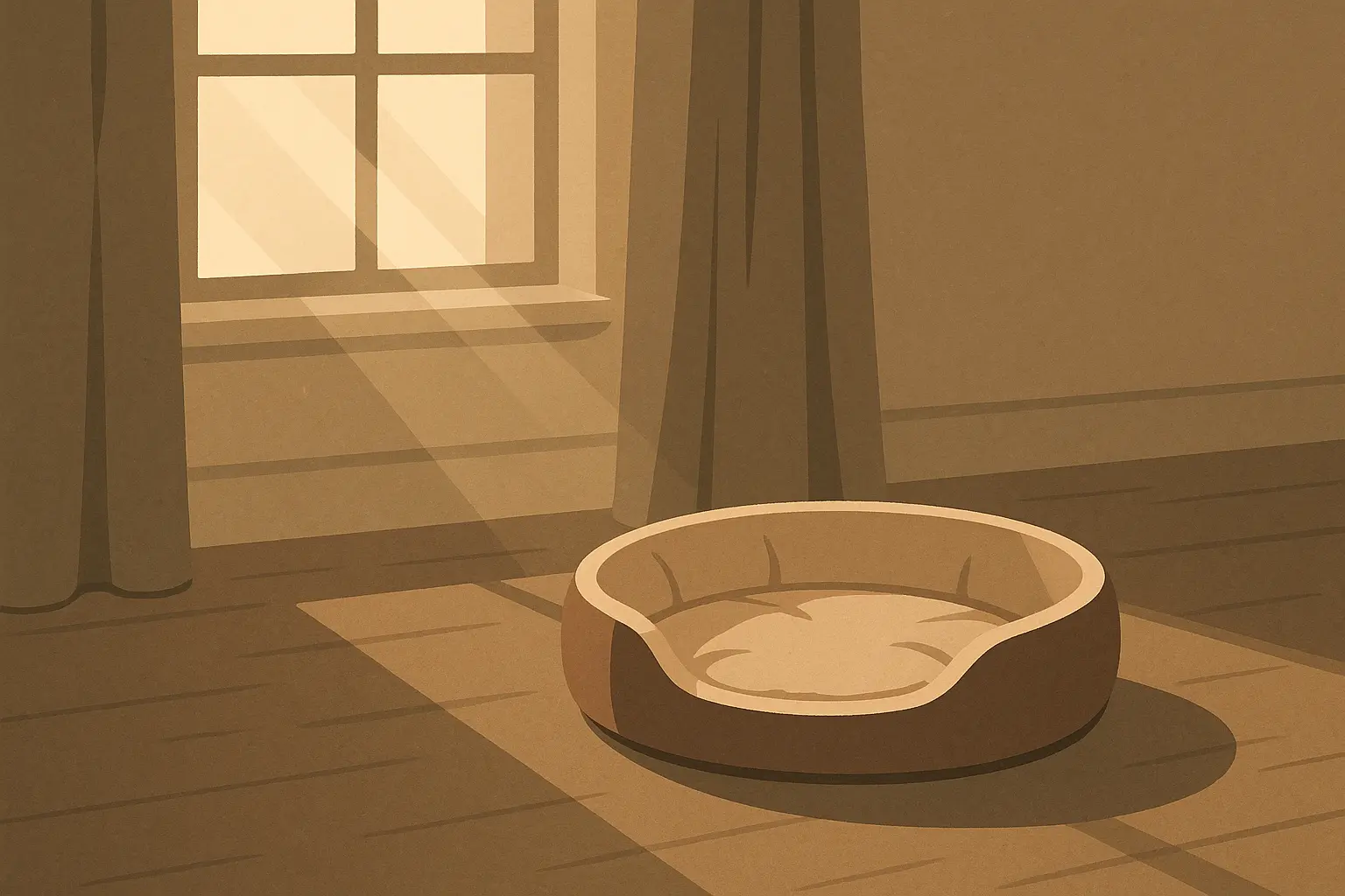 Person sitting quietly with pet memorial photo