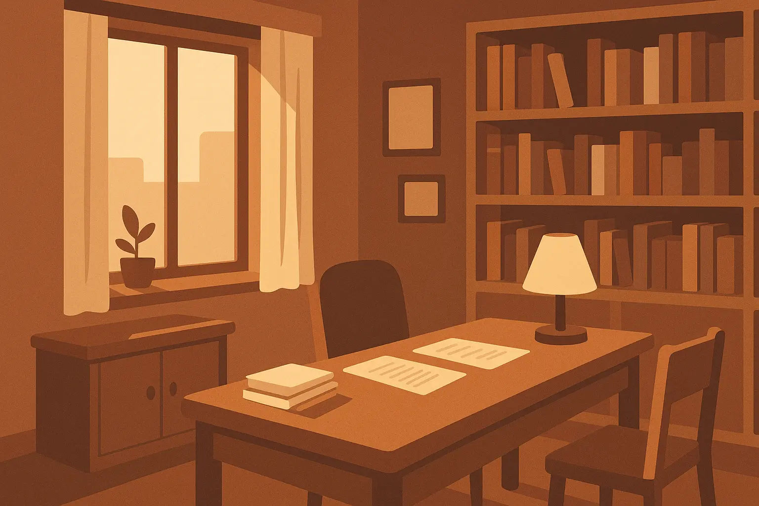 Mentor and student in professional setting